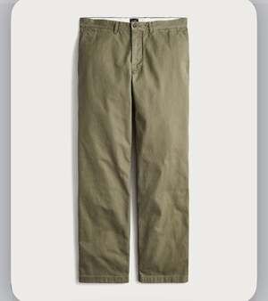 J. Crew Women’s Olive Green Vintage Straight Fit Chino Pants